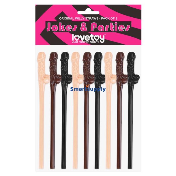 Willy Straws Pack of 9