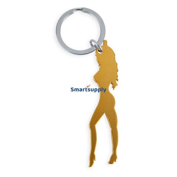 Women's Keychain with Opener Golden