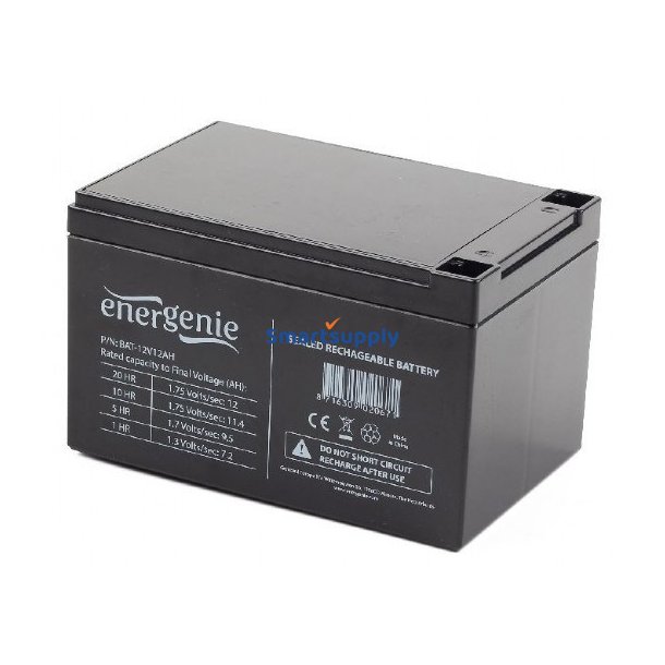 Gembird BAT-12V12AH UPS batteri Blybatterier (VRLA) 12 V 12 At
