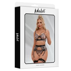 Ximena 4 Pcs Set with Garter Belt - S/M