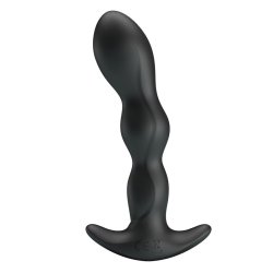 Yale Butt Plug with Vibration Black