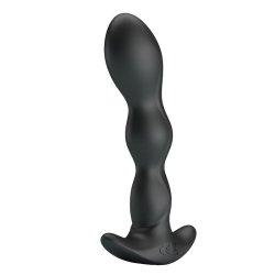 Yale Butt Plug with Vibration Black