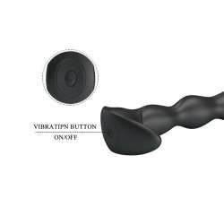 Yale Butt Plug with Vibration Black