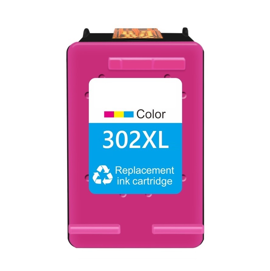 Blækpatron HP 302XL F6U67AE, 330 sider, Cyan/Gul/Magenta
