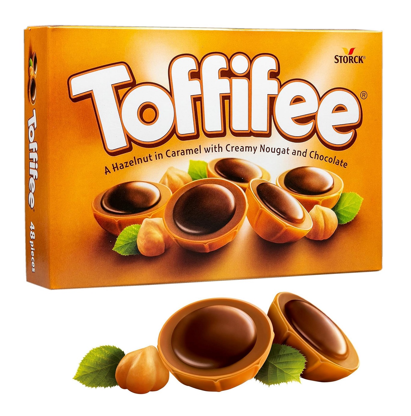 Toffifee Hasselnød i Karamel med Nougat og Chokolade 125g